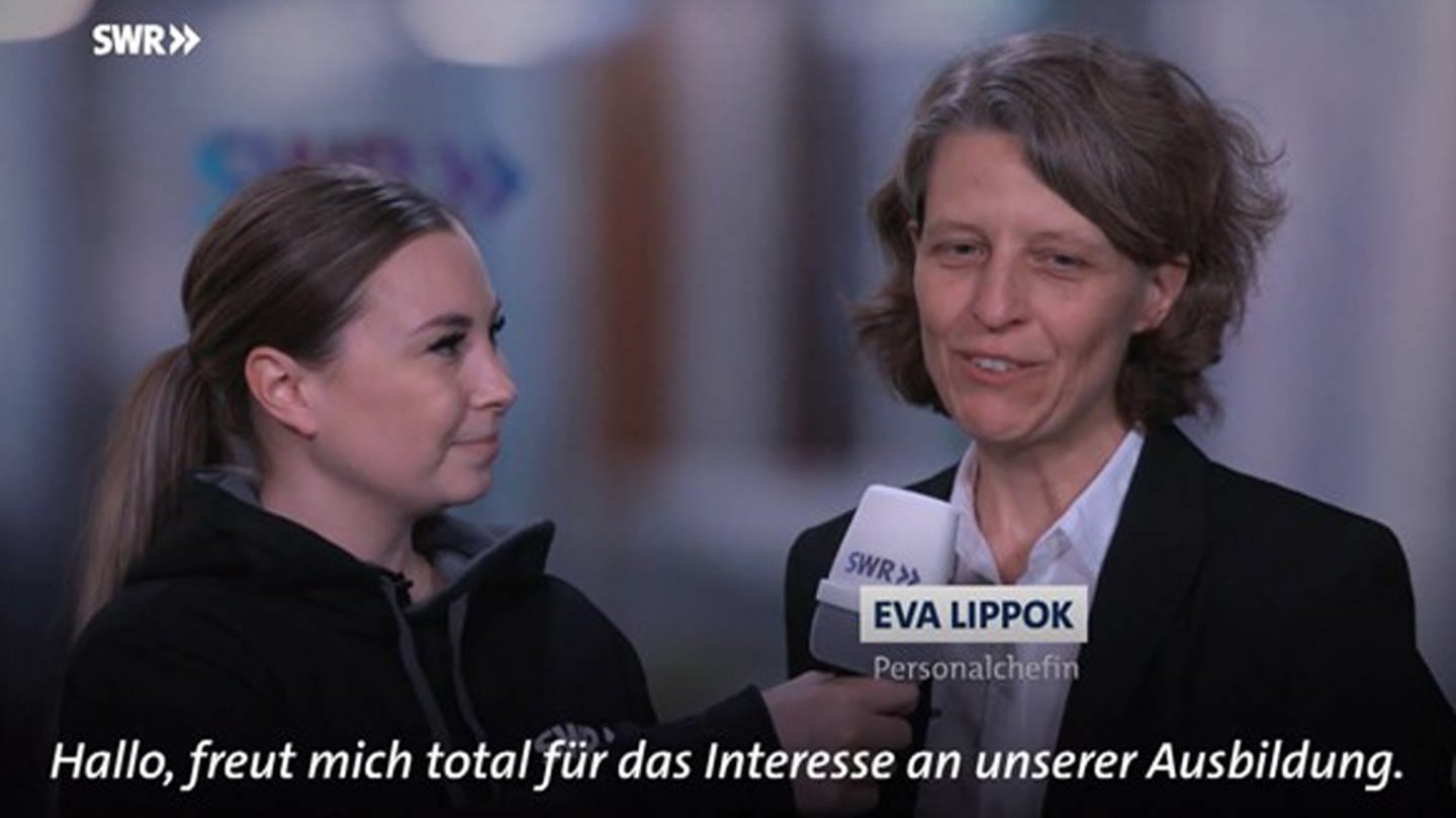 Interview mit der SWR Personalchefin Eva Lippok (Foto: SWR)
