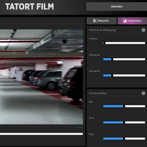 Tatort Film Farbkorrektur (Foto: SWR)