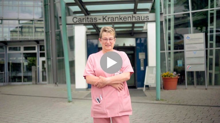 Anita Tiefenbach, Kinder-Intensiv-Krankenschwester im Caritas-Krankenhaus Bad Mergentheim. (Foto: SWR)