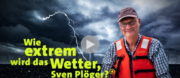 Key Visual Sven Plöger im Hintergrund Gewitter