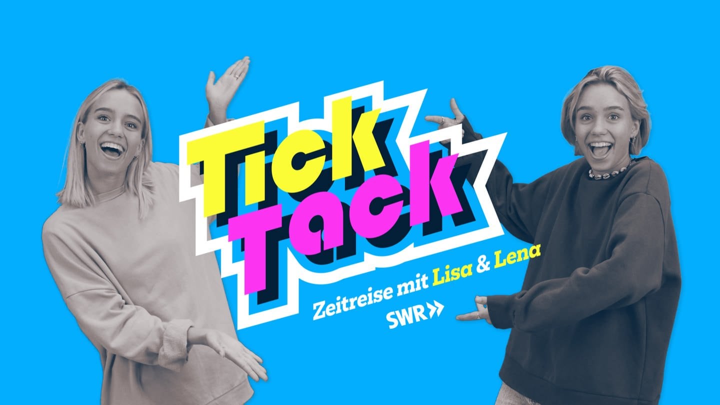 „TickTack Zeitreise mit Lisa & Lena“: Ein unterhaltsames Geschichtsformat für junge Zuschauer:innen © SWR/tvision (Foto: SWR, tvision)
