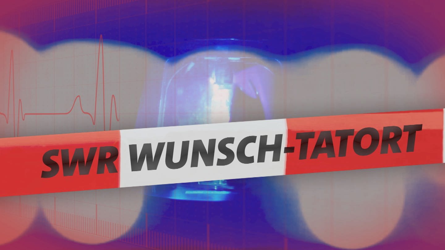 Banner versehen mit der Auschrift: SWR Wunsch Tatort