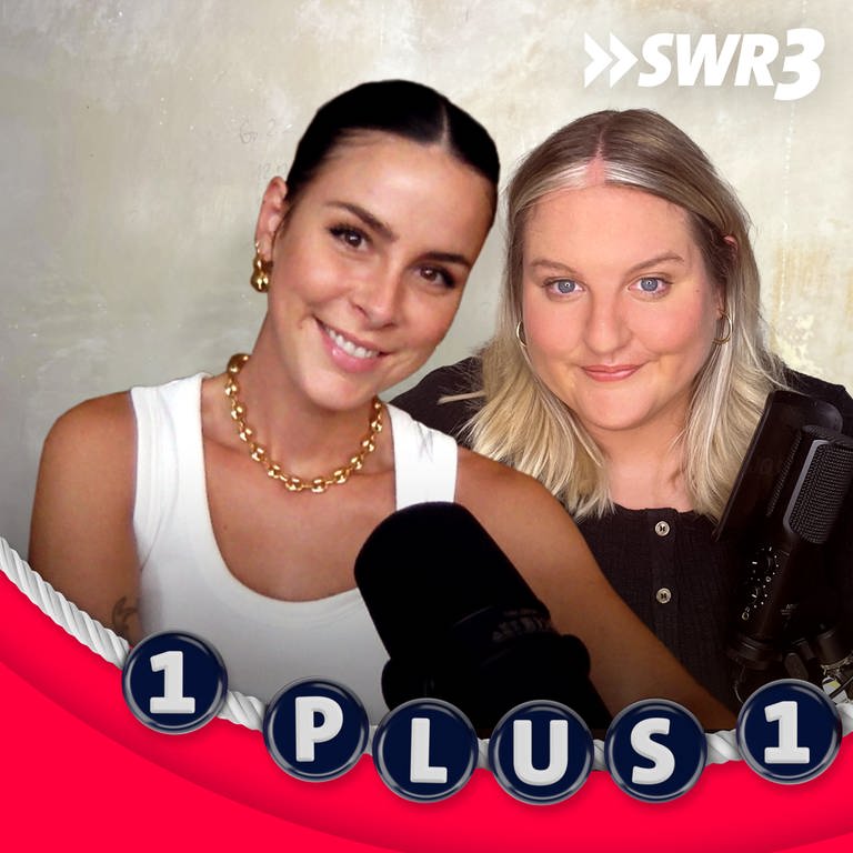 Podcast-Cover 1 plus 1 mit Lena Meyer-Landrut und Giulia Becker (Foto: SWR)
