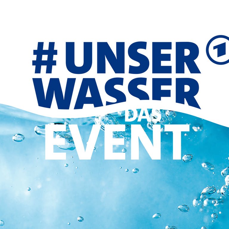 Signet des ARD Events #unserWasser mit Welle und Luftbläschen im Wasser (Foto: ard-foto s1)