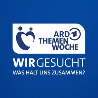 Das Logo der ARD Themenwoche auf blauem Hintergrund