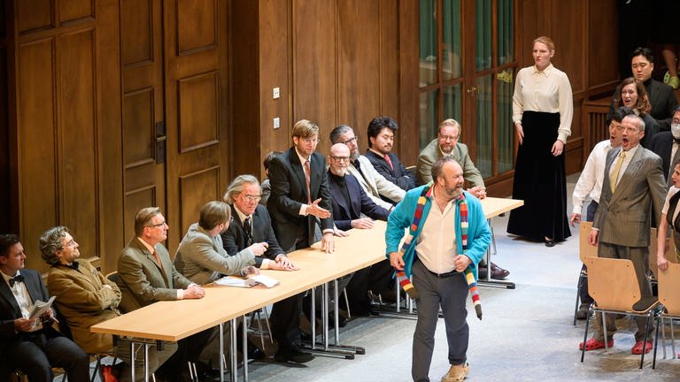 Die Neuproduktion der "Meistersinger von Nürnberg" feierte im Juni 2022 an der Deutschen Oper Berlin unter der Regie von Jossi Wieler, Anna Viebrock und Sergio Morabito ihre Premiere.  (Foto: Thomas Aurin)