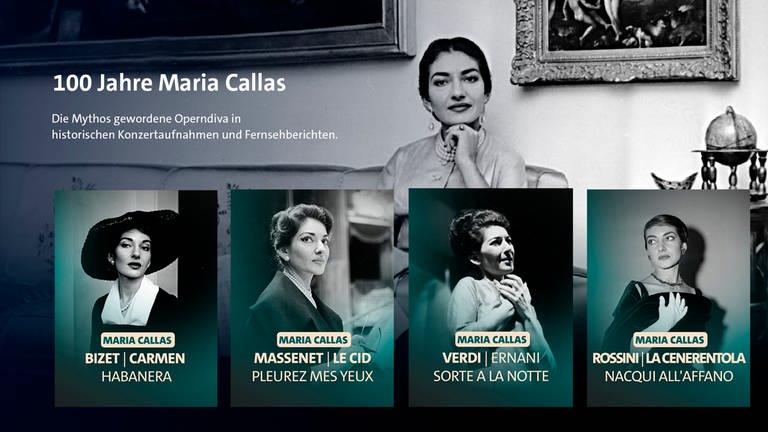 Am 2. Dezember 2023 wäre "die Callas" 100 Jahre altgeworden (Foto: dpa, ARD-Klassik)