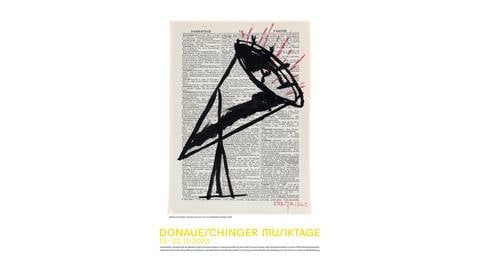 Das Künstlerplakat der Donaueschinger Musiktage 2023  von William Kentridge (Foto: William Kentridge)