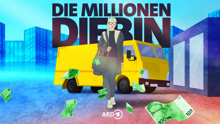 Podcast-Serie „Die Millionendiebin“ Key Visual (Foto: SWR)