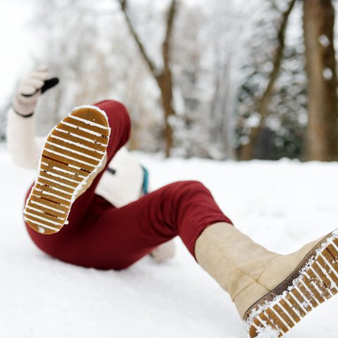 Nicht nur zu Neujahr möchte man im Winter "guten Rutsch" wünschen! (Foto: Colourbox)