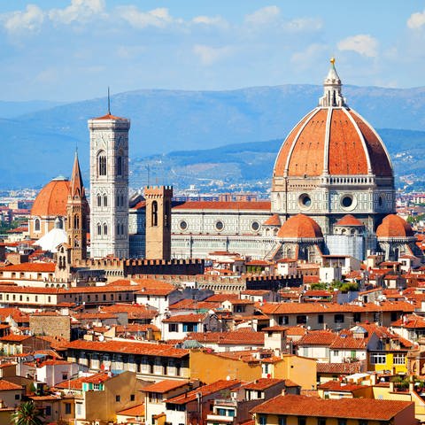 Der Dom in Florenz: Beispiel für den Goldenen Schnitt in der Architektur (Foto: IMAGO, IMAGO / blickwinkel)