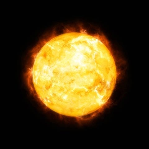 Blick auf die Sonne im Weltall (Foto: IMAGO, IMAGO / McPHOTO)
