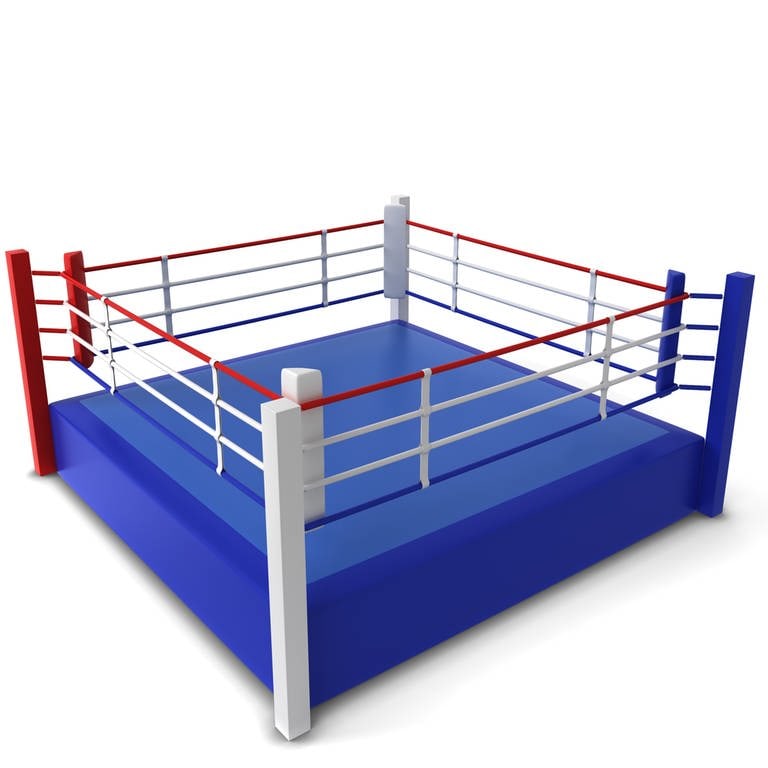 Boxring: Der quadratische Boxring wurde 1838 eingeführt – durch eine Reform der London Prize Ring Rules. Der Boxsport ist allerdings fast 200 Jahre älter. In den Anfängen standen die Zuschauer meist im Kreis um die Kämpfer herum. (Foto: IMAGO, IMAGO / Panthermedia)