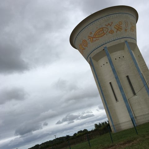 Wasserturm bei Sibiril in der Bretagne: In Frankreich stehen ungefähr 16.000 Wassertürme – in Deutschland sind es vielleicht 2.000. Das hat zum Teil historische Gründe. (Foto: SWR, Candy Sauer)