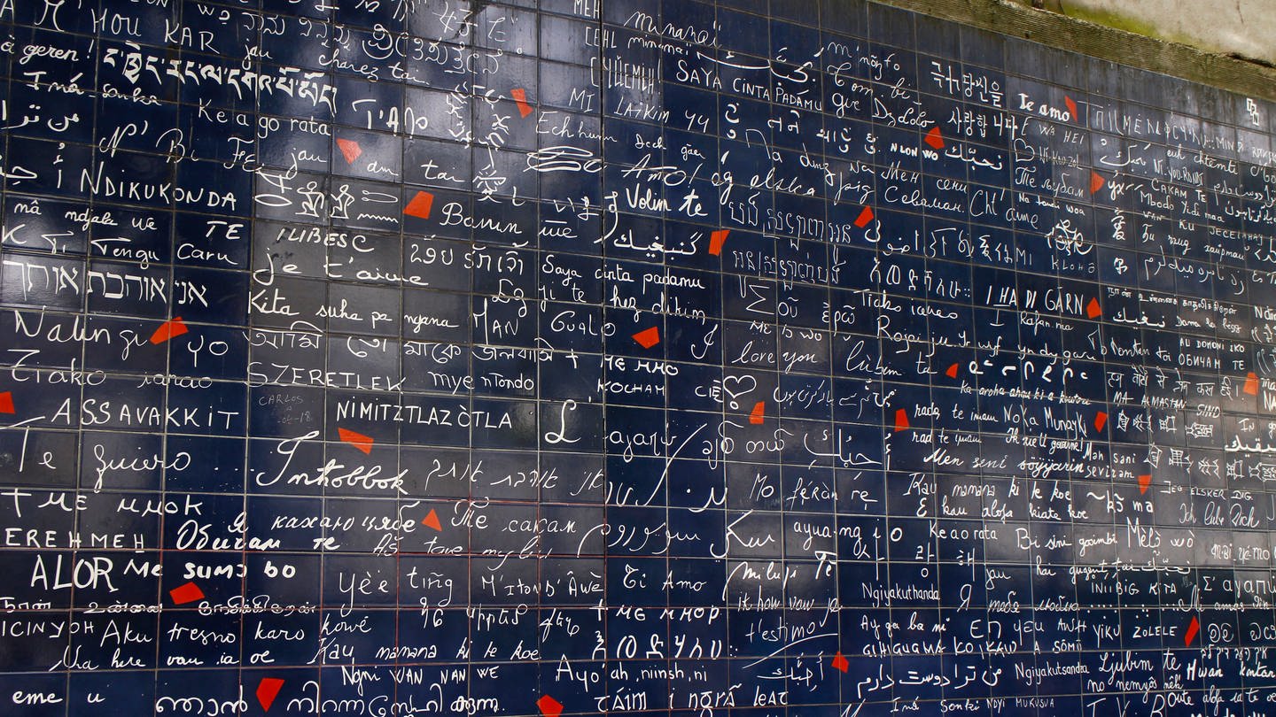 Le mur des je t’aime ist eine künstlerisch gestaltete Mauer am Montmartre in Paris. Der Ausdruck 