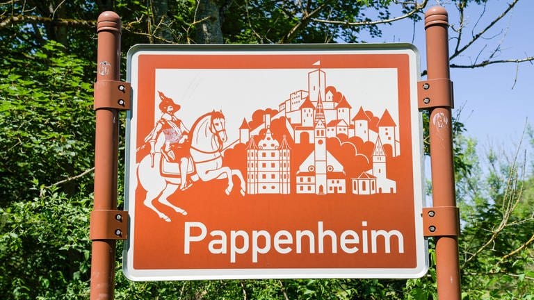 Ortsschild in Pappenheim