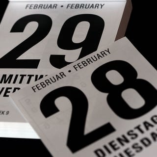 Kalenderblatt: Mal hat der Februar 28 Tage, mal sind es 29 (Foto: picture-alliance / Reportdienste, (c) dpa)