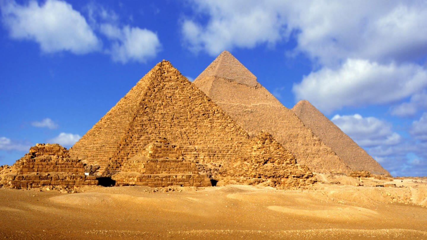 Pyramiden von Gizeh (Foto: picture-alliance / Reportdienste, picture alliance / blickwinkel)