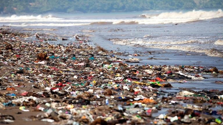 Ein Strand mit angeschwemmten Müll. (Foto: Getty Images, Thinkstock -)