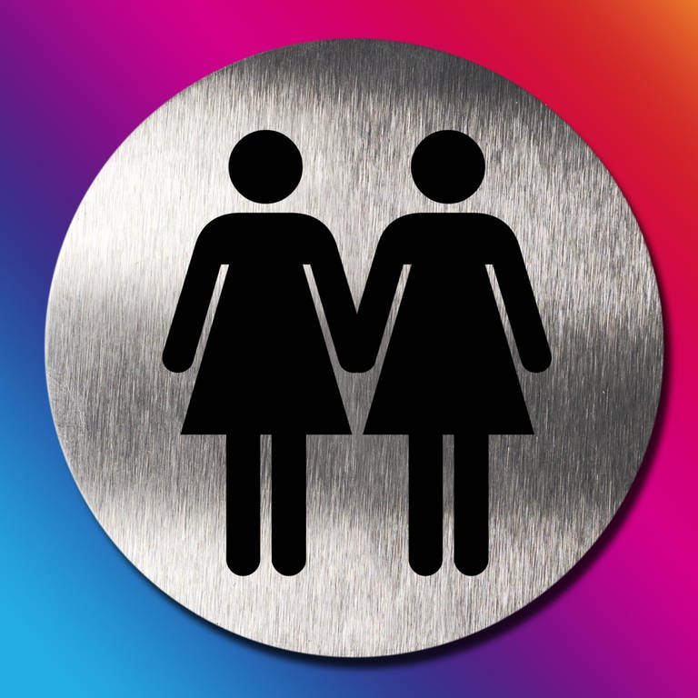 Männerpaar und Frauenpaar als Piktogramme (Foto: picture-alliance / Reportdienste, picture alliance/imageBROKER)