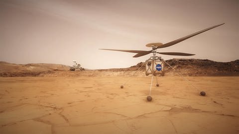 Mars-Helikopter (Foto: Pressestelle, NASA)