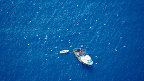 Fischerboot von oben (Foto: imago images, IMAGO / UIG)