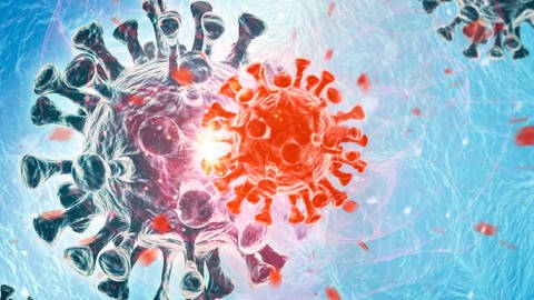 Coronaviren sind durchaus mutationsfreudig. Wie ansteckend oder gefährlich neue Virusvarianten sein werden, lässt sich jedoch kaum vorhersagen. (Foto: IMAGO, IMAGO/Bihlmayerfotografie)