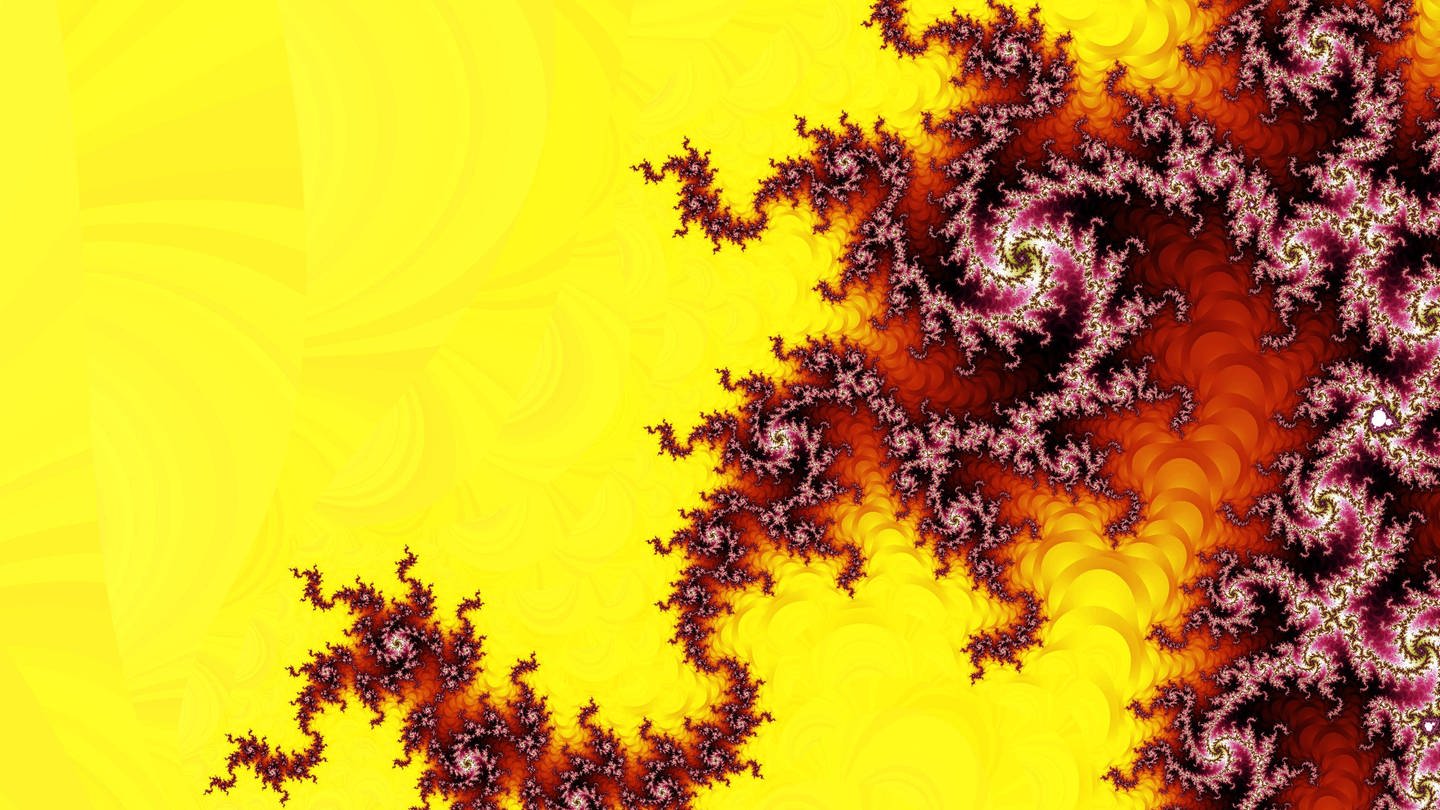 Fraktales Muster in kontrastreichen Farben (Foto: IMAGO, koi88)
