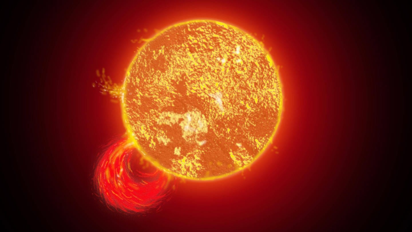 Sonnenstürme auf der Sonnenoberfläche (Foto: IMAGO, IMAGO / Panthermedia)