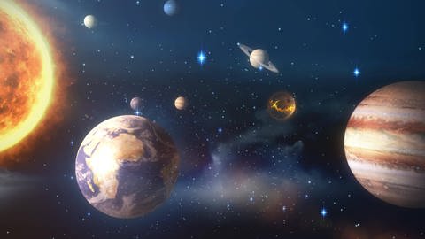 Sonnensystem mit seinen Planeten (Foto: IMAGO, WavebreakmediaMicrox)