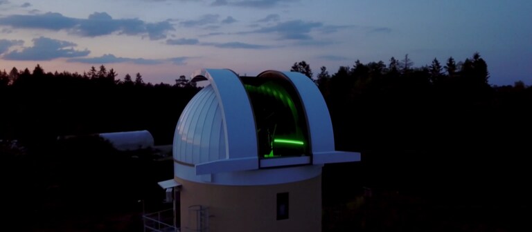Das Johannes-Kepler-Observatorium soll Weltraumschrott aufspüren. (Foto: Pressestelle, DLR)