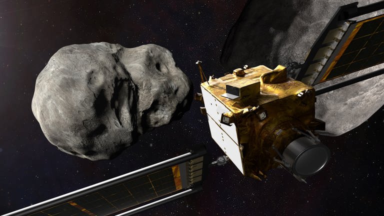DART ist ein Test zur Umlenkung eines Asteroiden. (Foto: Pressestelle, NASA/Johns Hopkins APL)