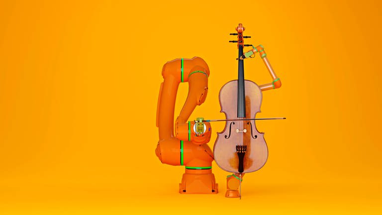 Ein Roboter macht Musik (Foto: IMAGO, imago)