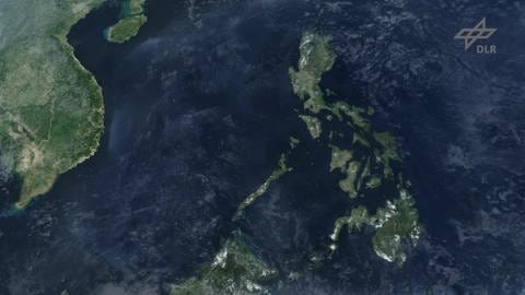 Satellitenaufnahme der philippinischen Inseln (Foto: DLR)
