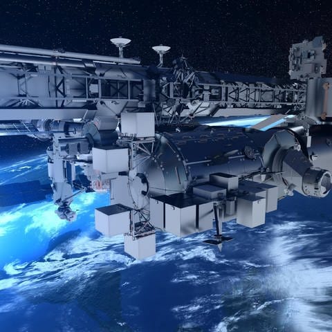 Die Nutzlastplattform Bartolomeo von Airbus wird am europäischen Modul Columbus der Internationalen Raumstation ISS angebracht werden. (Foto: Pressestelle, Credit: Airbus)