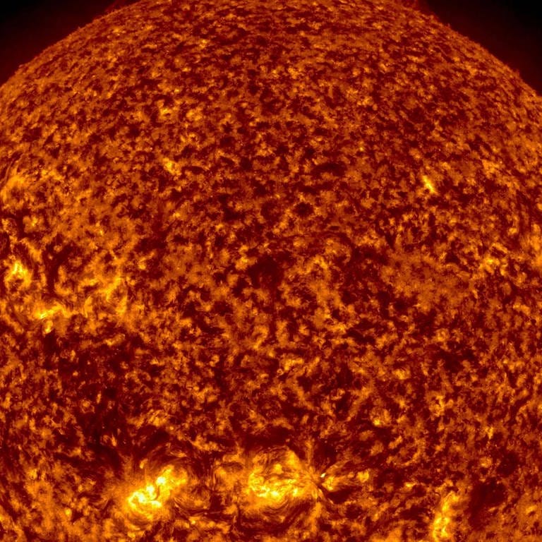 Aufnahme der Sonnenoberfläche durch Filter