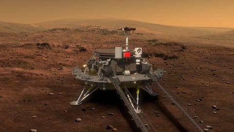 China will weich auf dem Mars landen - ein schwieriges Unterfangen. Derzeit beherrschen nur die USA diese Technik.  (Foto: IMAGO, imago/Xinhua)