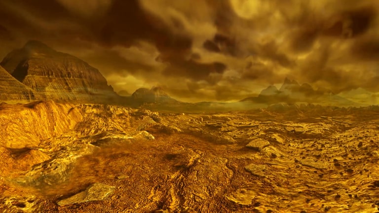 Gibt es Leben auf der Venus? Das hat bisher eigentlich wegen der recht unwirtlichen Bedingungen auf dem Planeten niemand vermutet.