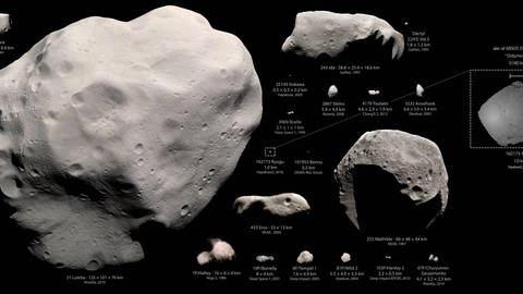 Der Asteroid Bennu ist nicht der erste Asteroid, der erforscht wurde. Doch so viel Material wie jetzt wohl bei  Bennu, hat bisher niemand von einem Asteroiden eingesammelt. (Foto: IMAGO, imago/NASA)
