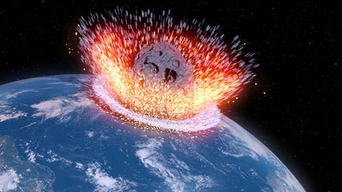 Asteroiden könnten eine Bedrohung für die Erde sein. (Computer Illustration) (Foto: IMAGO,  imago images/Science Photo Library)