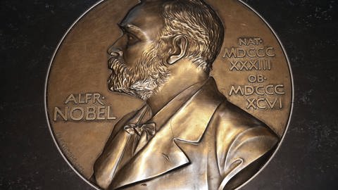 Relief von Alfred Nobel (Foto: IMAGO, imago images / Xinhua)