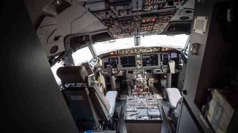 Cockpit einer Boeing 737 Max