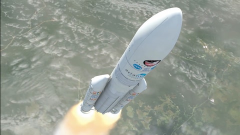 Bild einer startenden Ariane 5 Rakete (Foto: Pressestelle, NASA)