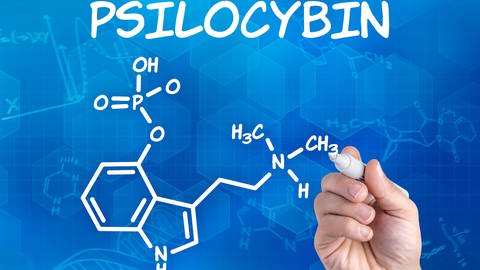 Chemische Struktur des Stoffs Psilocybin