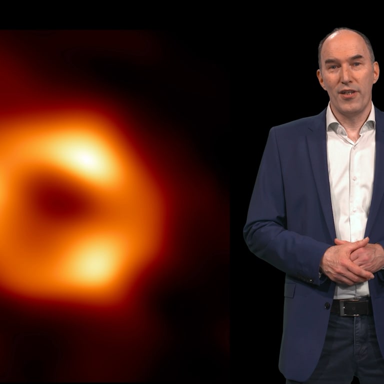 Uwe Gradwohl von der SWR-Wissenschaftsredaktion erklärt, wie das Bild des Schwarzen Lochs im Zentrum der Milchstraße entstehen konnte.