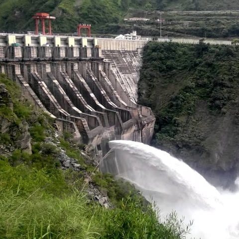 Wasserkraftwerk in Bhutan