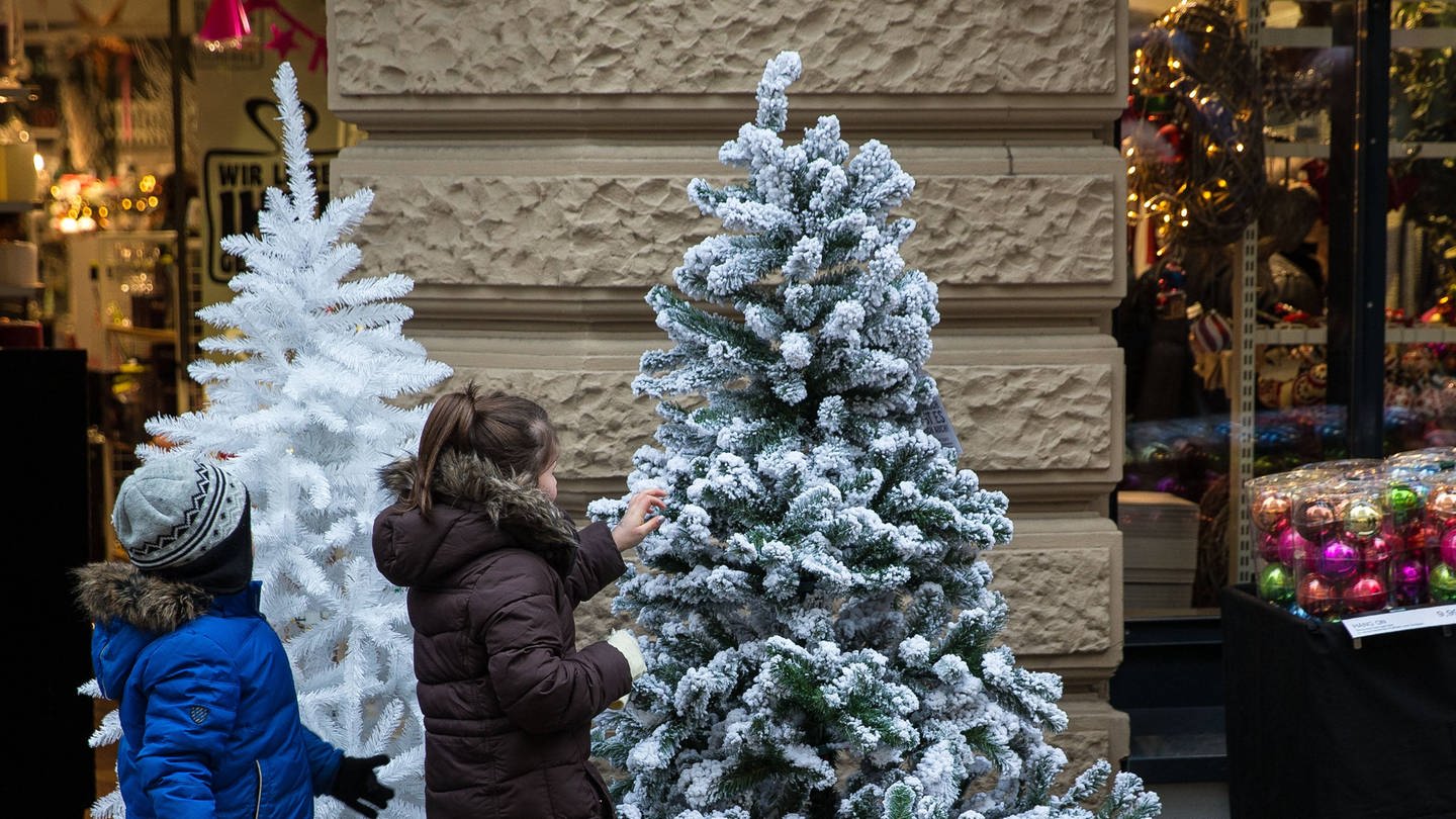 Weihnachtsbäume aus Plastik sind klimaschädlicher als ihre Vorbilder aus der Natur (Foto: IMAGO, imago/Michael Schick)