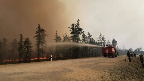 Die Waldbrandsituation in Russland. Immer mehr Fläche ist den Bränden ausgesetzt. (Foto: picture-alliance / Reportdienste, Picture Alliance)