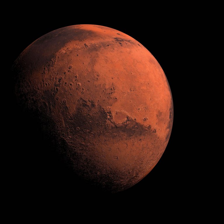 Der Mars im Weltraum. (Foto: IMAGO, IMAGO / UIG)