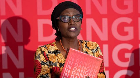 Winnie Byanyima, Exekutivdirektorin von UNAIDS, gibt auf einer Pressekonferenz am Mittwoch, 27. Juli 2022, in Montreal den aktuellen Stand der weltweiten AIDS-Situation bekannt. (Foto: IMAGO, IMAGO / ZUMA Press)